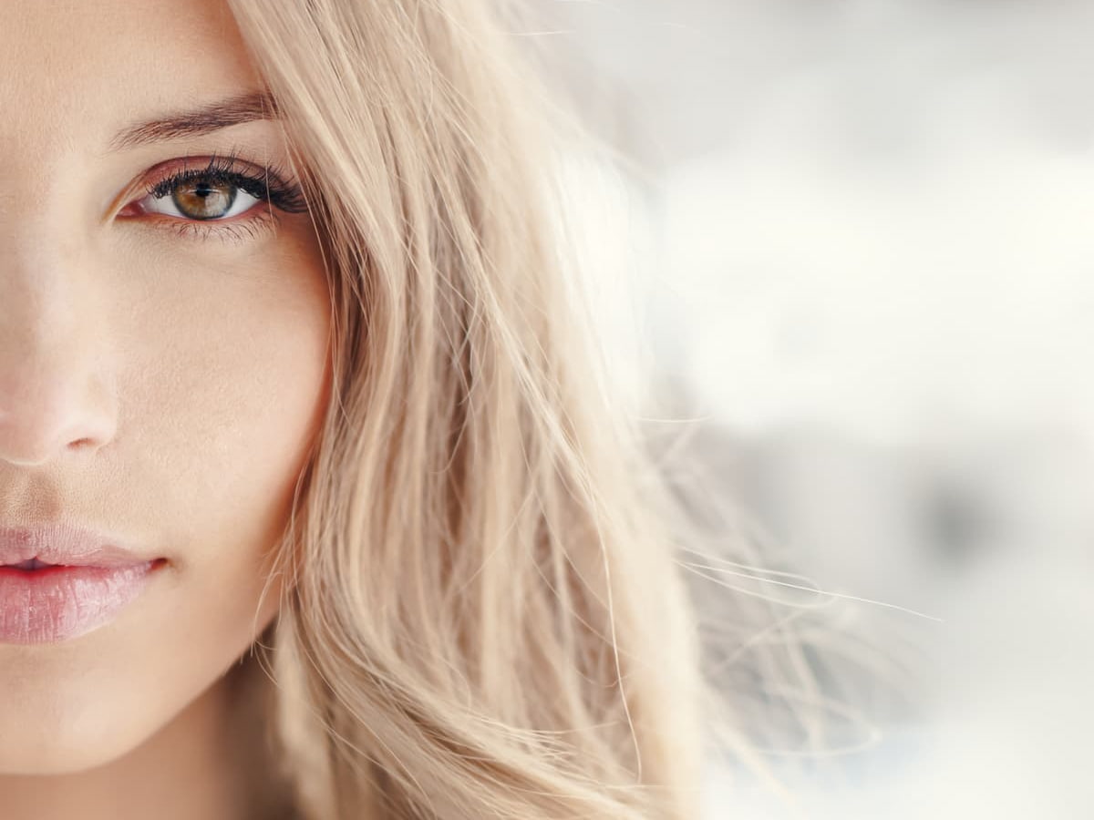 Healthy Skin Blonde Girl